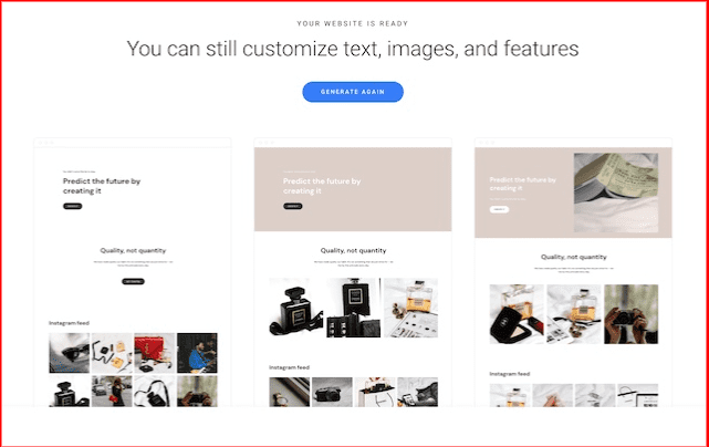 Zyro Website builder